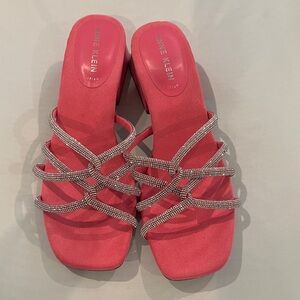 Anne Klein Hot Pink Strappy Sandals